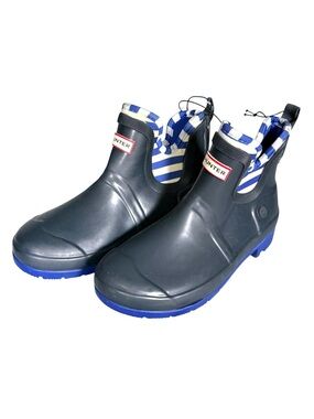 Hunter x Target Size 3 Navy Blue Chelsea Rain Boots Kids Waterproof